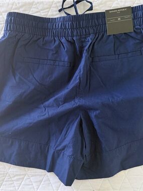 Banana Republic Navy Elastic Waistback Shorts